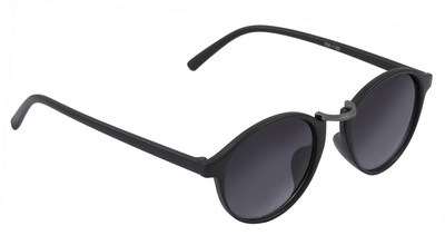 

Vast Double Shaded Retro Round Unisex (Retro_Round_Black_Gun_Grey) Sports Goggles(Black)
