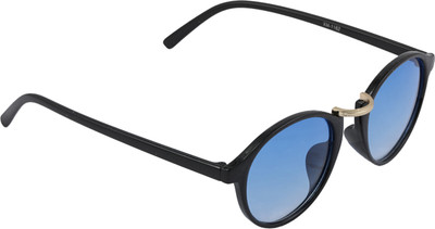 

Vast Double Shaded Retro Round Unisex (Retro_Round_Blue_ Gold) Sports Goggles(Blue)