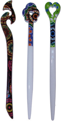 

JEETA Combo of Multi Color Juda Sticks Bun Stick(Multicolor)