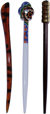

HIMANSHU Combo of Multi Color Juda Sticks Bun Stick(Multicolor)