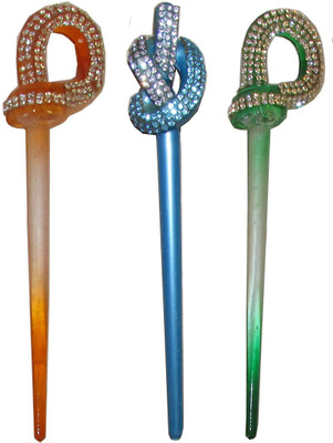 

GOPIYA Combo of Multi Color Juda Sticks Bun Stick(Multicolor)