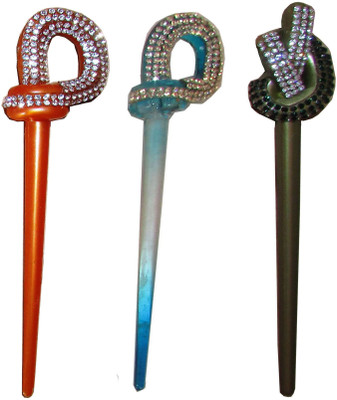 

GITTI Combo of Multi Color Juda Sticks Bun Stick(Multicolor)