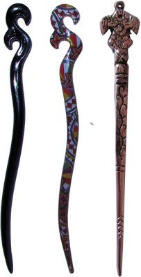 

MOHR Combo of Multi Color Juda Sticks Bun Stick(Multicolor)
