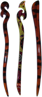 

RUMALI Combo of Multi Color Juda Sticks Bun Stick(Multicolor)