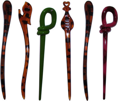 

SHIVANI Combo of Multi Color Juda Sticks Bun Stick(Multicolor)