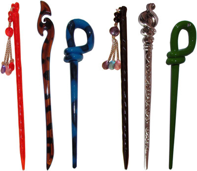 

ANIKATA Combo of Multi Color Juda Sticks Bun Stick(Multicolor)