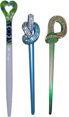 

GEET Combo of Multi Color Juda Sticks Bun Stick(Multicolor)