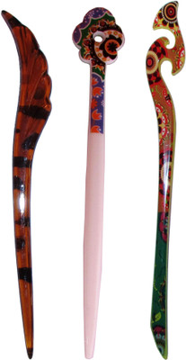 

ROOPENDRA Combo of Multi Color Juda Sticks Bun Stick(Multicolor)