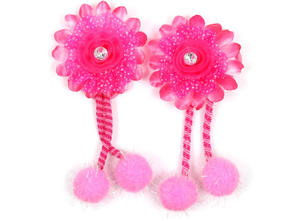 

Suhaavi Baby Girls Floral Rubber Band(Pink)