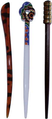 

MOOTTI Combo of Multi Color Juda Sticks Bun Stick(Multicolor)