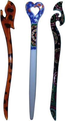 

PAHALWAN Combo of Multi Color Juda Sticks Bun Stick(Multicolor)