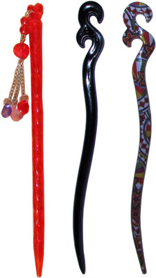 

TRIP Combo of Multi Color Juda Sticks Bun Stick(Multicolor)