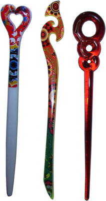 

SHATABDI Combo of Multi Color Juda Sticks Bun Stick(Multicolor)