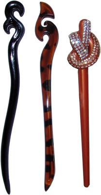 

RUMALI Combo of Multi Color Juda Sticks Bun Stick(Multicolor)