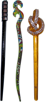 

JEETENDRA Combo of Multi Color Juda Sticks Bun Stick(Multicolor)