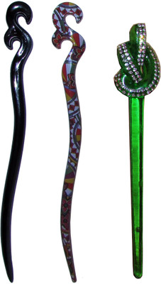 

Hash Combo of Multi Color Juda Sticks Bun Stick(Multicolor)