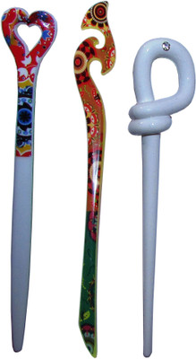 

JEEP Combo of Multi Color Juda Sticks Bun Stick(Multicolor)