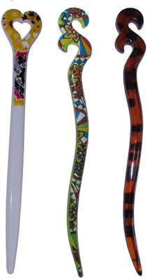 

GAGRAT Combo of Multi Color Juda Sticks Bun Stick(Multicolor)