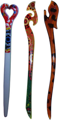 

RUKSAT Combo of Multi Color Juda Sticks Bun Stick(Multicolor)