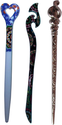 

SAJANAKI Combo of Multi Color Juda Sticks Bun Stick(Multicolor)
