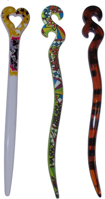 

PRABHASAA Combo of Multi Color Juda Sticks Bun Stick(Multicolor)