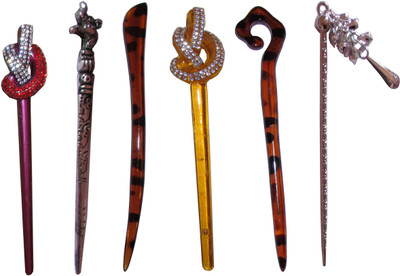

DILLO Combo of Multi Color Juda Sticks Bun Stick(Multicolor)