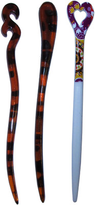 

SHATABDI Combo of Multi Color Juda Sticks Bun Stick(Multicolor)