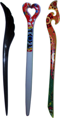 

RUPALI Combo of Multi Color Juda Sticks Bun Stick(Multicolor)