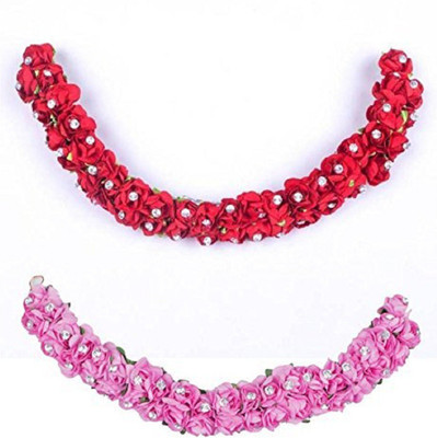 

INAAYA Hair Accessories For Women Hair Band(Red, Pink)