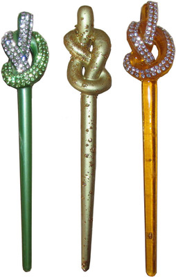 

PARROT Combo of Multi Color Juda Sticks Bun Stick(Multicolor)