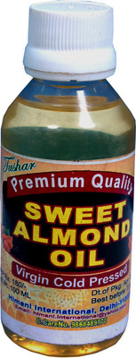 Tushar 100 % Pure and Natural Sweet Almond Oil(100 ml) Hair Oil(100 ml)