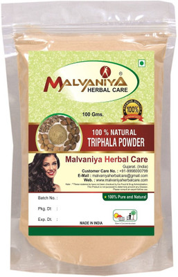 

Malvaniya Herbal Care 100% Natural Triphala (Amla, Harad, Baheda) Powder(100Grams)(100 g)