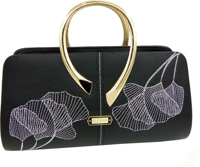 

Sileriya Bags Hand-held Bag(Black, Gold)
