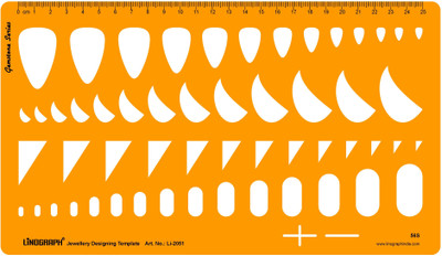

LINOGRAPH Li-2051 Jewelry Design Template(Pack of 54)