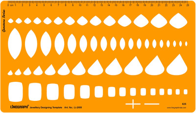 

LINOGRAPH Li-2055 Jewelry Design Template(Pack of 60)
