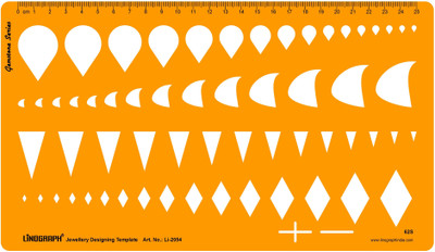 

LINOGRAPH Li-2054 Jewelry Design Template(Pack of 60)