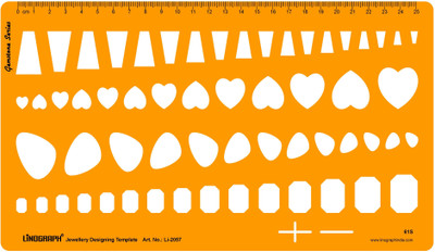 

LINOGRAPH Li-2057 Jewelry Design Template(Pack of 60)