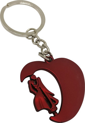 

Jaycoknit Scandicci Red Rotating Couple Metal Key Chain & Key Ring Key Chain