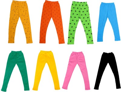 IndiWeaves Legging For Girls(Multicolor Pack of 8)