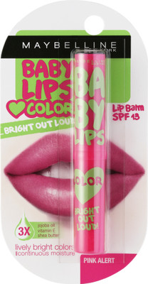 

Maybelline Baby lips Bright Out Loud Lip Balm Pink Alert(Pack of: 1, 1.9 g)