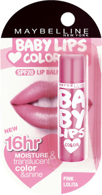 

Maybelline Baby lips (SPF 20) Lip Balm Pink Lolita(Pack of: 1, 4 g)