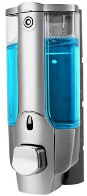 

Pindia Pindia Clear See Through Liquid Soap, Shampoo, Handwash Lotion Push Dispenser For Bathroom & Kitchen 500 ml Soap, Gel, Lotion, Shampoo Dispenser(Silver, Clear)