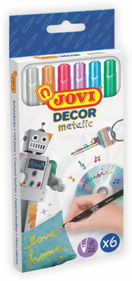 

JOVI Decor Metalic Marker - 6 pc Set(Set of 6, Multicolor)