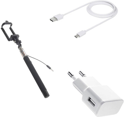 DAKRON Wall Charger Accessory Combo for Samsung Galaxy Note 8(White)