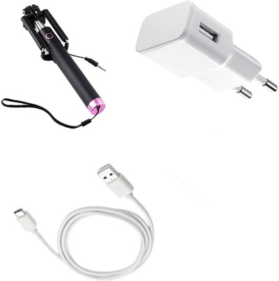 DAKRON Wall Charger Accessory Combo for OnePlus 5T(White)
