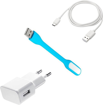 DAKRON Wall Charger Accessory Combo for Motorola Moto M(White)