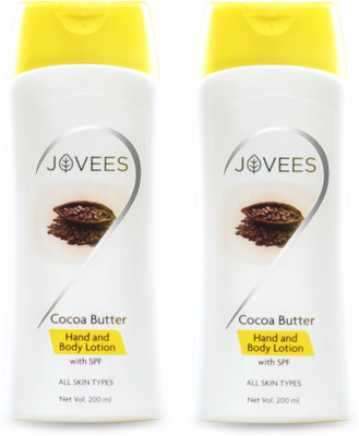 

Jovees Cocoa Butter Hand & Body Lotion (Pack of 2)(400 ml)