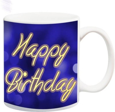 MUGKIN Happy Birthday To You 149 Ceramic Coffee Mug(350 ml)