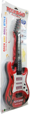 

Happiesta Rock Band Musical Instrument Guitar Toy For Kids Boys(Red, Black)
