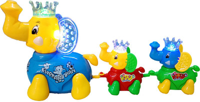 

Grab Offers Musical Cute Elephant Clever With Flashing Lights Toy With Family!(Multicolor)